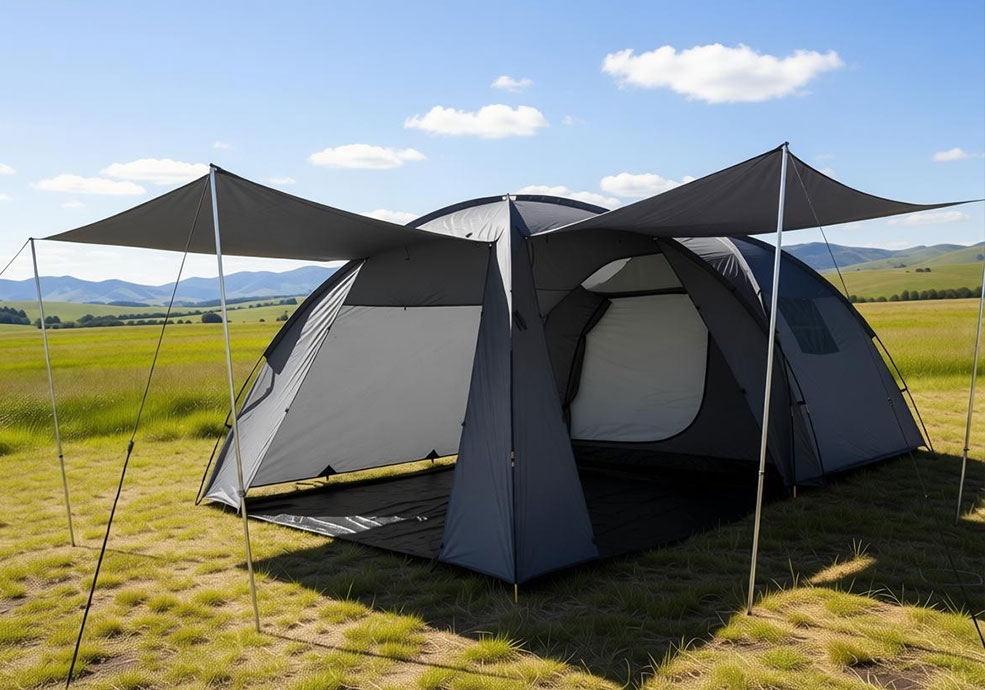 5-6 personers familie vandtæt dobbeltlags campingtelt