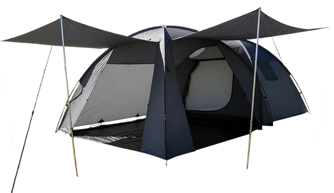 5-6 personers familie vandtæt dobbeltlags campingtelt