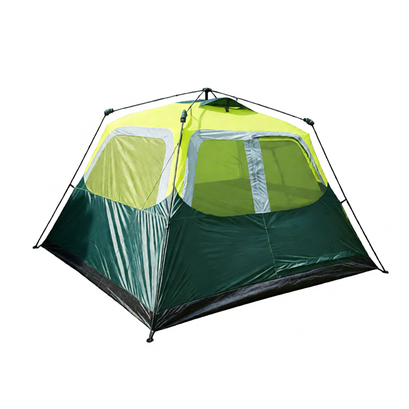 Automatisk campingtelt til 4–8 personer med mesh-vinduer